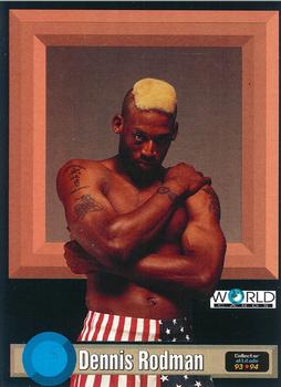 1993-94 Pro Cards French Sports Action Basket #5316 Dennis Rodman (Attitude) Front