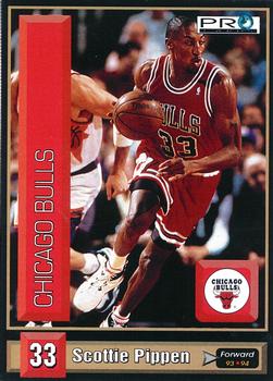 1993-94 Pro Cards French Sports Action Basket #5411 Scottie Pippen Front