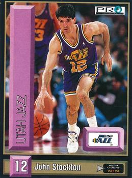 1993-94 Pro Cards French Sports Action Basket #5801 John Stockton Front