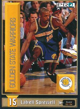 1993-94 Pro Cards French Sports Action Basket #5804 Latrell Sprewell Front