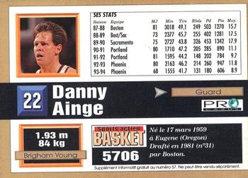 1993-94 Pro Cards French Sports Action Basket #5706 Danny Ainge Back