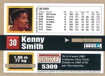1993-94 Pro Cards French Sports Action Basket #5309 Kenny Smith Back