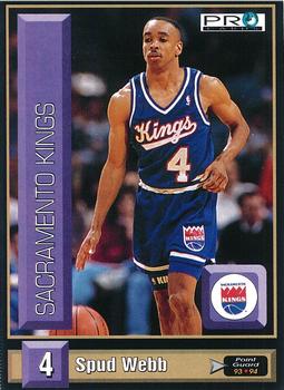 1993-94 Pro Cards French Sports Action Basket #5410 Spud Webb Front