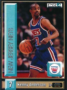 1993-94 Pro Cards French Sports Action Basket #5418 Kenny Anderson Front