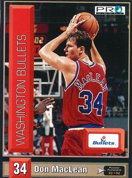 1993-94 Pro Cards French Sports Action Basket #5704 Don MacLean Front