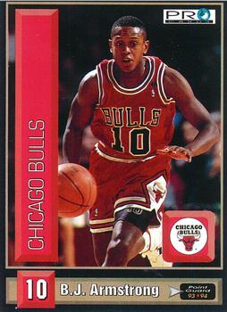 1993-94 Pro Cards French Sports Action Basket #5709 B.J. Armstrong Front