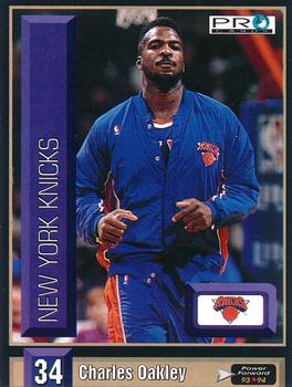 1993-94 Pro Cards French Sports Action Basket #5714 Charles Oakley Front