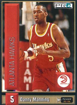 1993-94 Pro Cards French Sports Action Basket #5805 Danny Manning Front