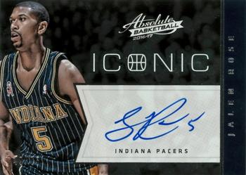 2016-17 Panini Absolute - Iconic Autographs #7 Jalen Rose Front
