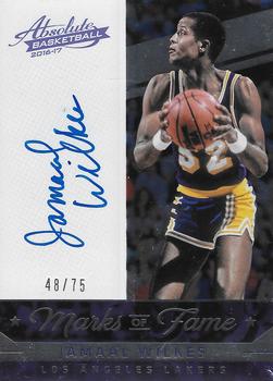 2016-17 Panini Absolute - Marks of Fame #10 Jamaal Wilkes Front