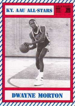 1990 Kentucky AAU Soviets - Perforated #12 Dwayne Morton Front