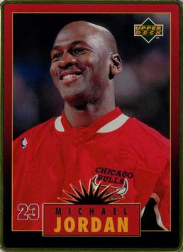 1996 Upper Deck Michael Jordan Metal (5 Cards) #1 Michael Jordan Front