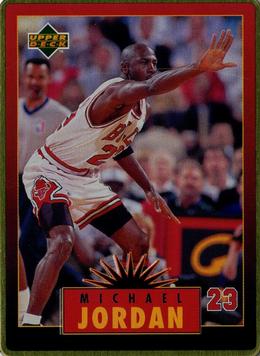 1996 Upper Deck Michael Jordan Metal (5 Cards) #4 Michael Jordan Front