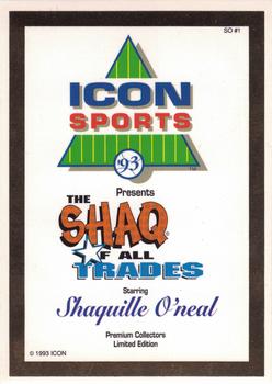 1993 Icon Sports Profiles Shaq of all Trades #SQ1 Header Card Front