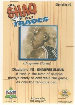 1993 Icon Sports Profiles Shaq of all Trades - Silver #9 Shaquille O'Neal Back