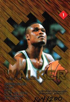 1997 Collector's Edge - Game Ball Gold #1 Antoine Walker Back