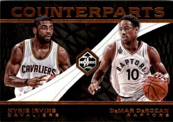 2016-17 Panini Limited - Counterparts #8 DeMar DeRozan / Kyrie Irving Front