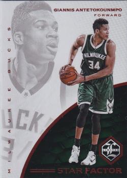 2016-17 Panini Limited - Star Factor #23 Giannis Antetokounmpo Front
