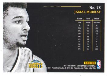2016-17 Panini Aficionado #75 Jamal Murray Back