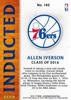 2016-17 Panini Aficionado #142 Allen Iverson Back