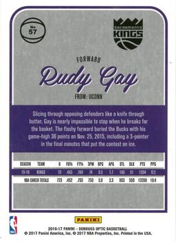 2016-17 Donruss Optic #57 Rudy Gay Back