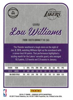 2016-17 Donruss Optic #66 Lou Williams Back