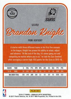 2016-17 Donruss Optic #122 Brandon Knight Back