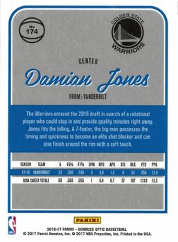 2016-17 Donruss Optic #174 Damian Jones Back