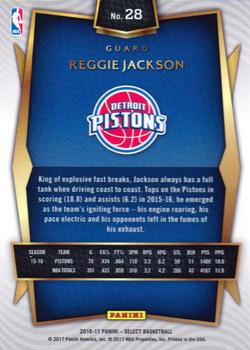 2016-17 Panini Select #28 Reggie Jackson Back