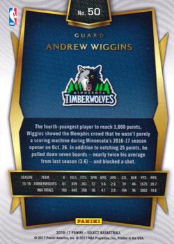 2016-17 Panini Select #50 Andrew Wiggins Back