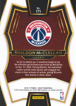 2016-17 Panini Select #171 Sheldon McClellan Back