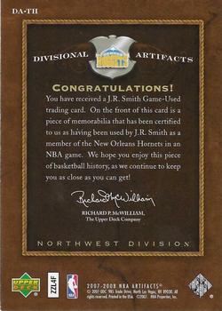 2007-08 Upper Deck Artifacts - Divisional Artifacts Green #DA-TH J.R. Smith Back