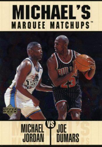 1997-98 Upper Deck Michael Jordan's Marquee Matchups #MM1 Michael Jordan / Joe Dumars Front