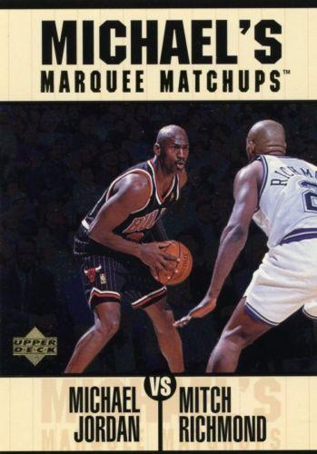 1997-98 Upper Deck Michael Jordan's Marquee Matchups #MM7 Michael Jordan / Mitch Richmond Front
