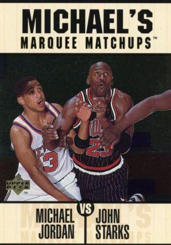 1997-98 Upper Deck Michael Jordan's Marquee Matchups #MM9 Michael Jordan / John Starks Front