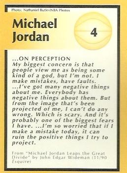 1991 Tuff Stuff Jr. Special Issue NBA Finals #4 Michael Jordan Back