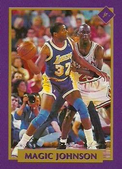 1991 Tuff Stuff Jr. Special Issue NBA Finals #14 Magic Johnson Front