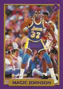1991 Tuff Stuff Jr. Special Issue NBA Finals #15 Magic Johnson Front