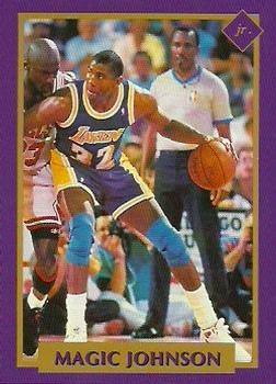 1991 Tuff Stuff Jr. Special Issue NBA Finals #17 Magic Johnson Front