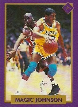 1991 Tuff Stuff Jr. Special Issue NBA Finals #18 Magic Johnson Front
