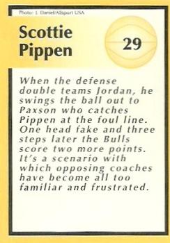 1991 Tuff Stuff Jr. Special Issue NBA Finals #29 Scottie Pippen Back