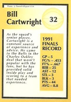 1991 Tuff Stuff Jr. Special Issue NBA Finals #32 Bill Cartwright Back