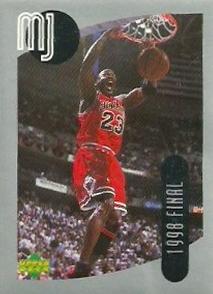 1998 Upper Deck Michael Jordan Stickers #61 Michael Jordan Front