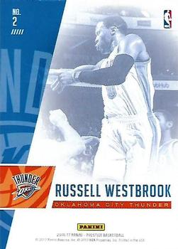 2016-17 Panini Prestige - Prestigious Passers #2 Russell Westbrook Back