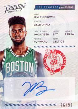 2016-17 Panini Prestige - NBA Passport Signatures #10 Jaylen Brown Front