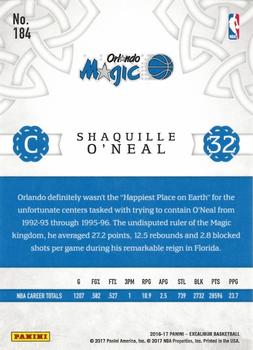 2016-17 Panini Excalibur #184 Shaquille O'Neal Back