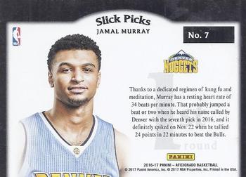 2016-17 Panini Aficionado - Slick Picks #7 Jamal Murray Back