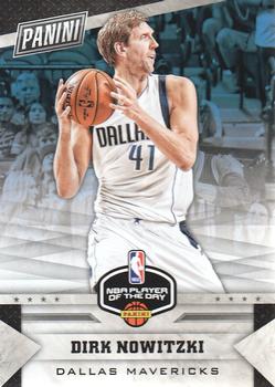 2016-17 Panini NBA Player of the Day #2 Dirk Nowitzki Front