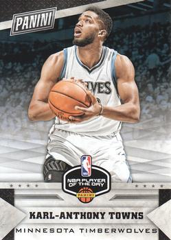 2016-17 Panini NBA Player of the Day #7 Karl-Anthony Towns Front