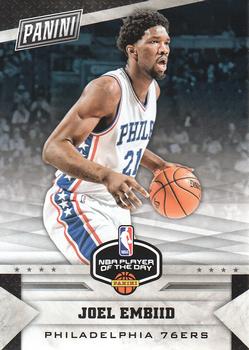 2016-17 Panini NBA Player of the Day #26 Joel Embiid Front